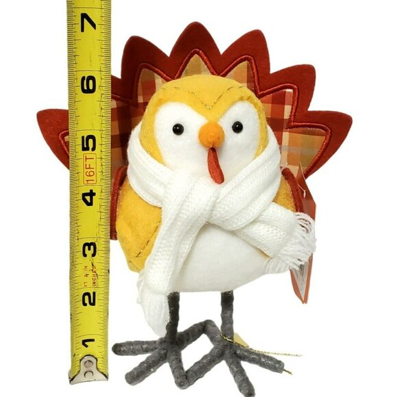 New Featherly Friends Turkey Bird COCO Thanksgiving Autumn Fall Decor 2023 Scarf - Picture 16 of 16